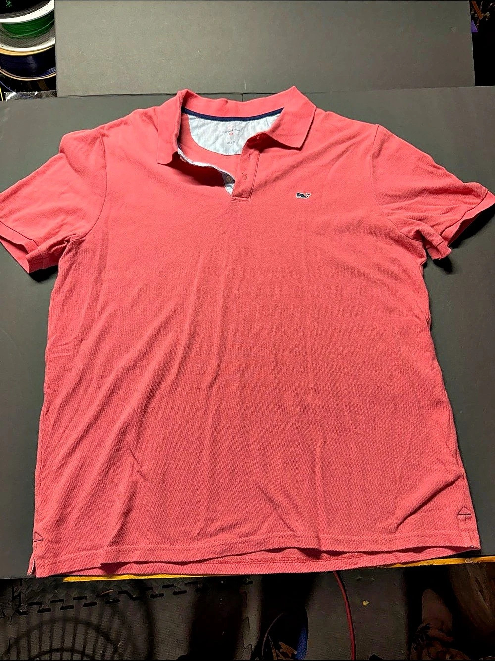 Vineyard Vines Classic Pique Polo Men's Shirt Pink Large